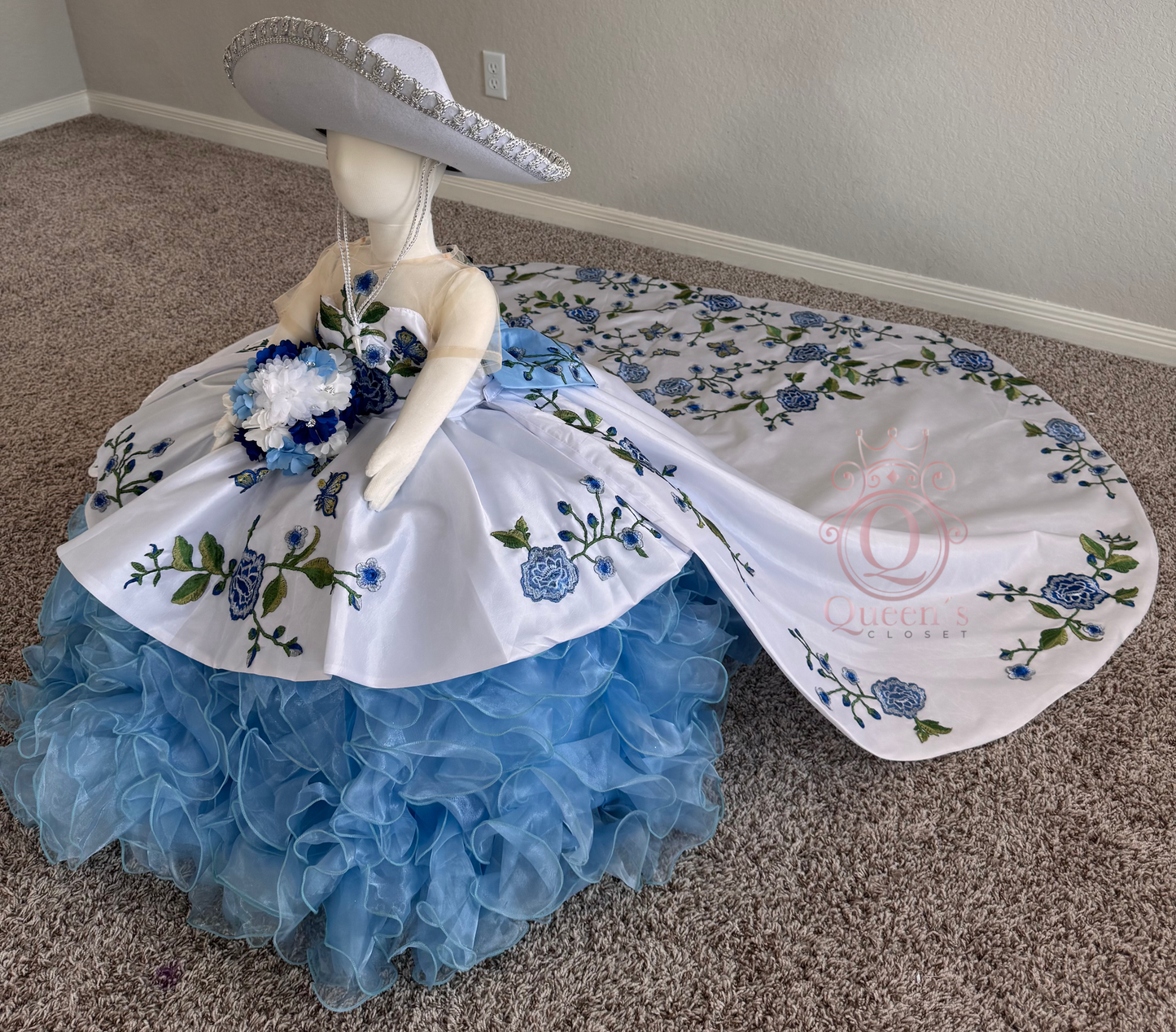 Guadalupe Removable 3 Pieces Blue