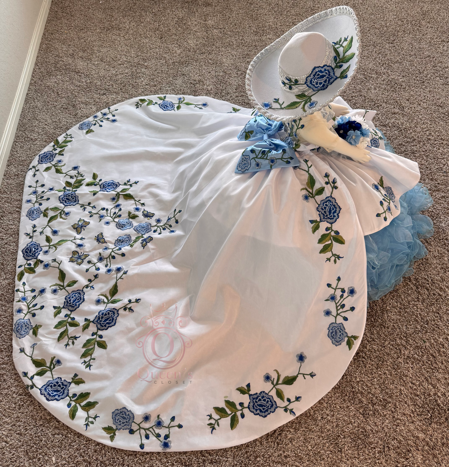 Guadalupe Removable 3 Pieces Blue