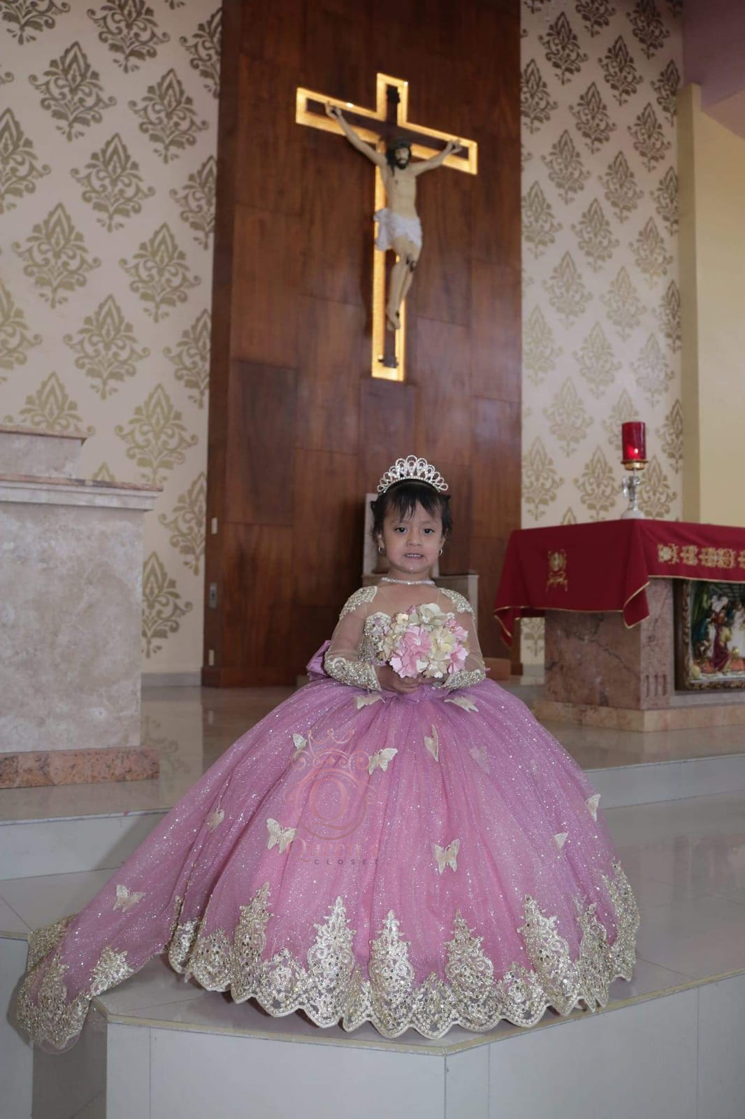 Mayte with Butterflies Dust Pink