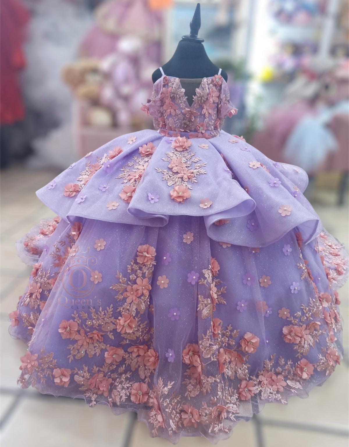 Fiorella Lilac & Pink Removable 2 Pieces