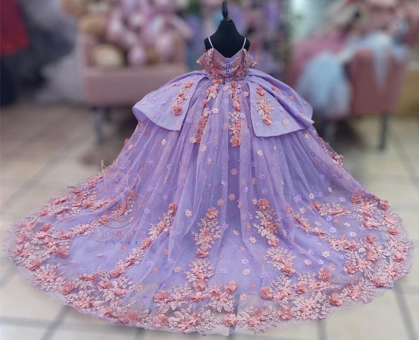 Fiorella Lilac & Pink Removable 2 Pieces