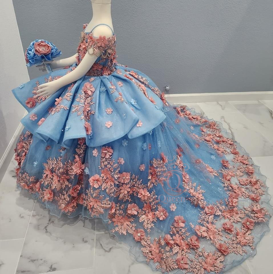 Fiorella Blue & Pink Removable 2 Pieces