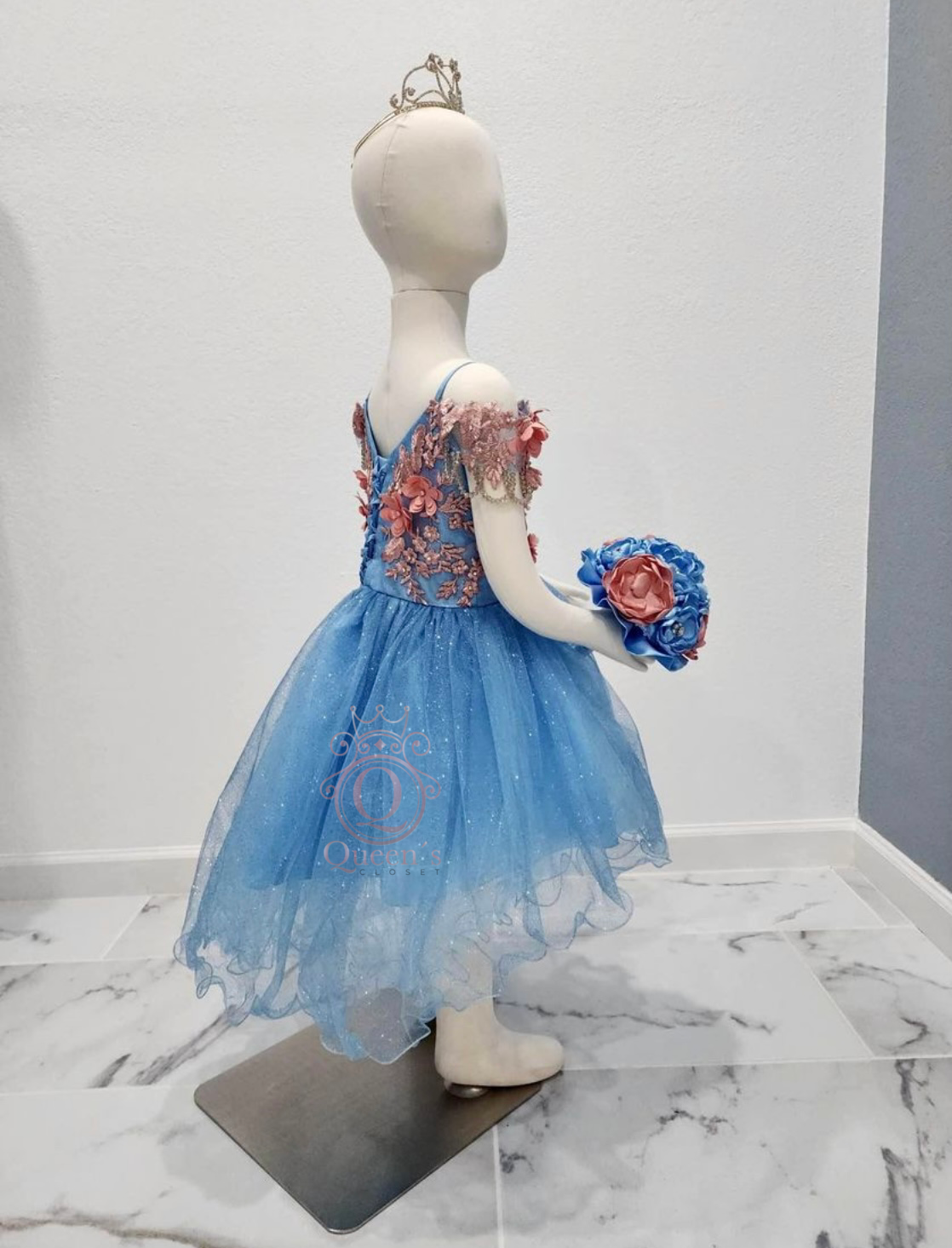 Fiorella Blue & Pink Removable 2 Pieces
