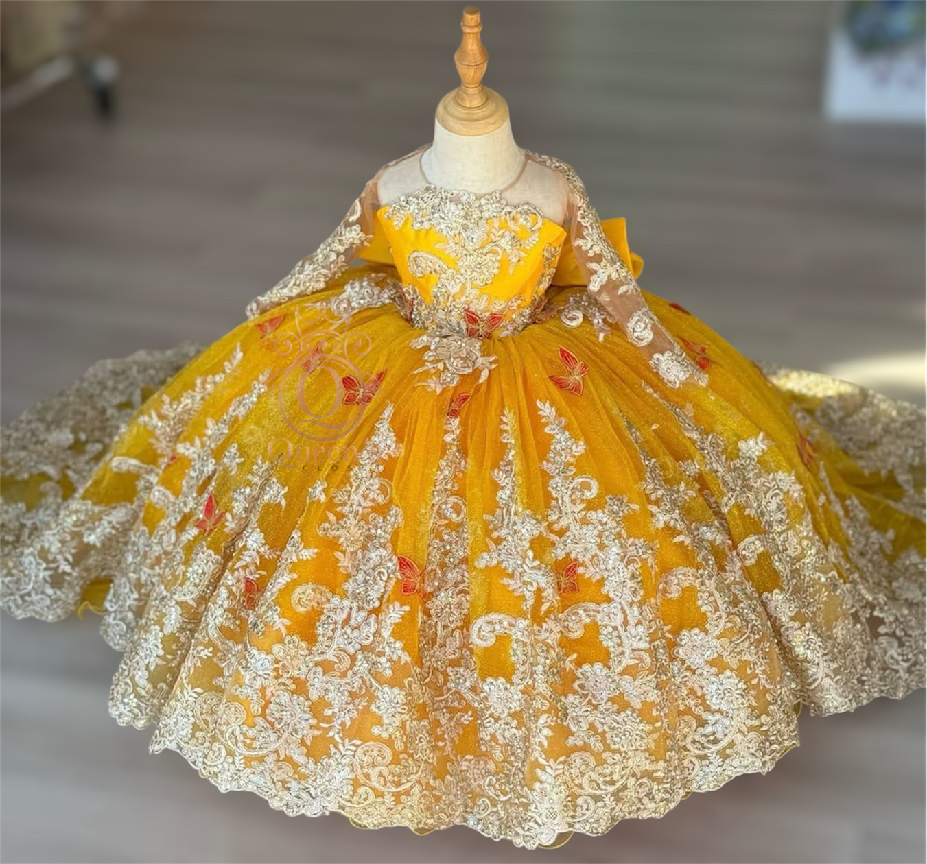Giselle Yellow with Butterflies