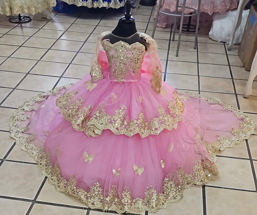 Mia Removable 2 Pieces with Butterflies Pink