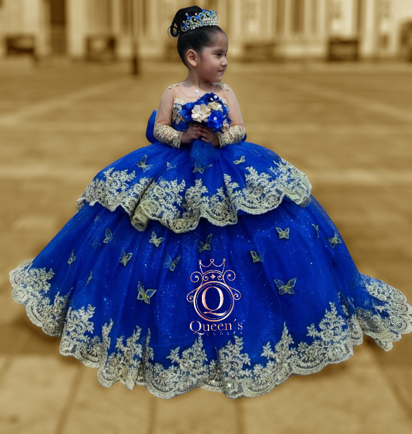 Stella Removable 2 Pieces with Butterflies Blue