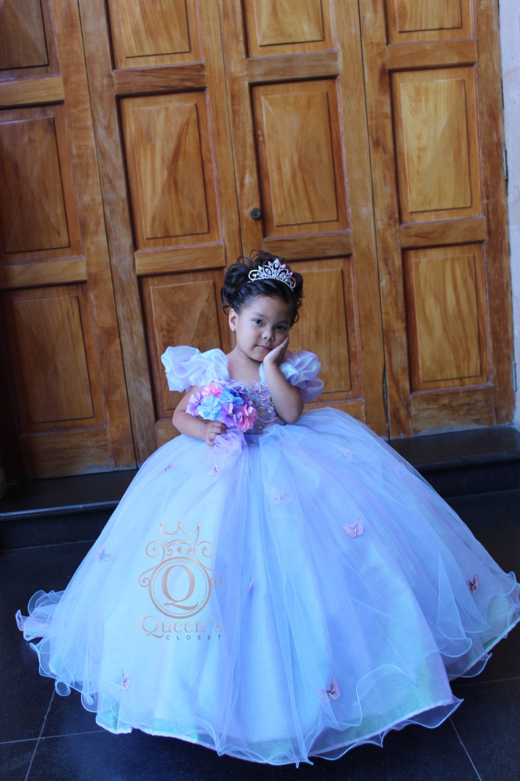 Cinderella Butterflies Package (Dress, Petticoat, Bouquet, Crown)