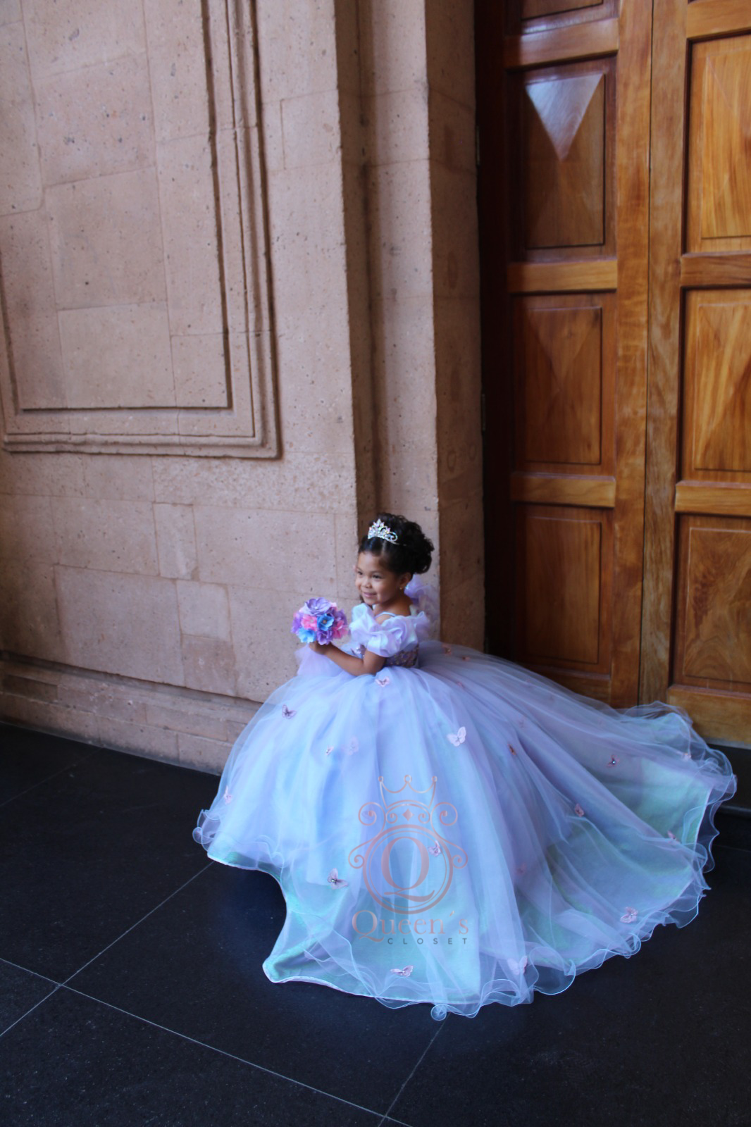 Cinderella Butterflies Package (Dress, Petticoat, Bouquet, Crown)