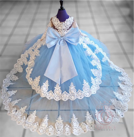 Cinderella Removable Train Package (Dress, Petticoat, Bouquet, Crown)
