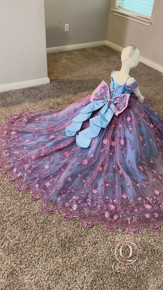 Antonella Pink & Blue Removable 2 Pieces